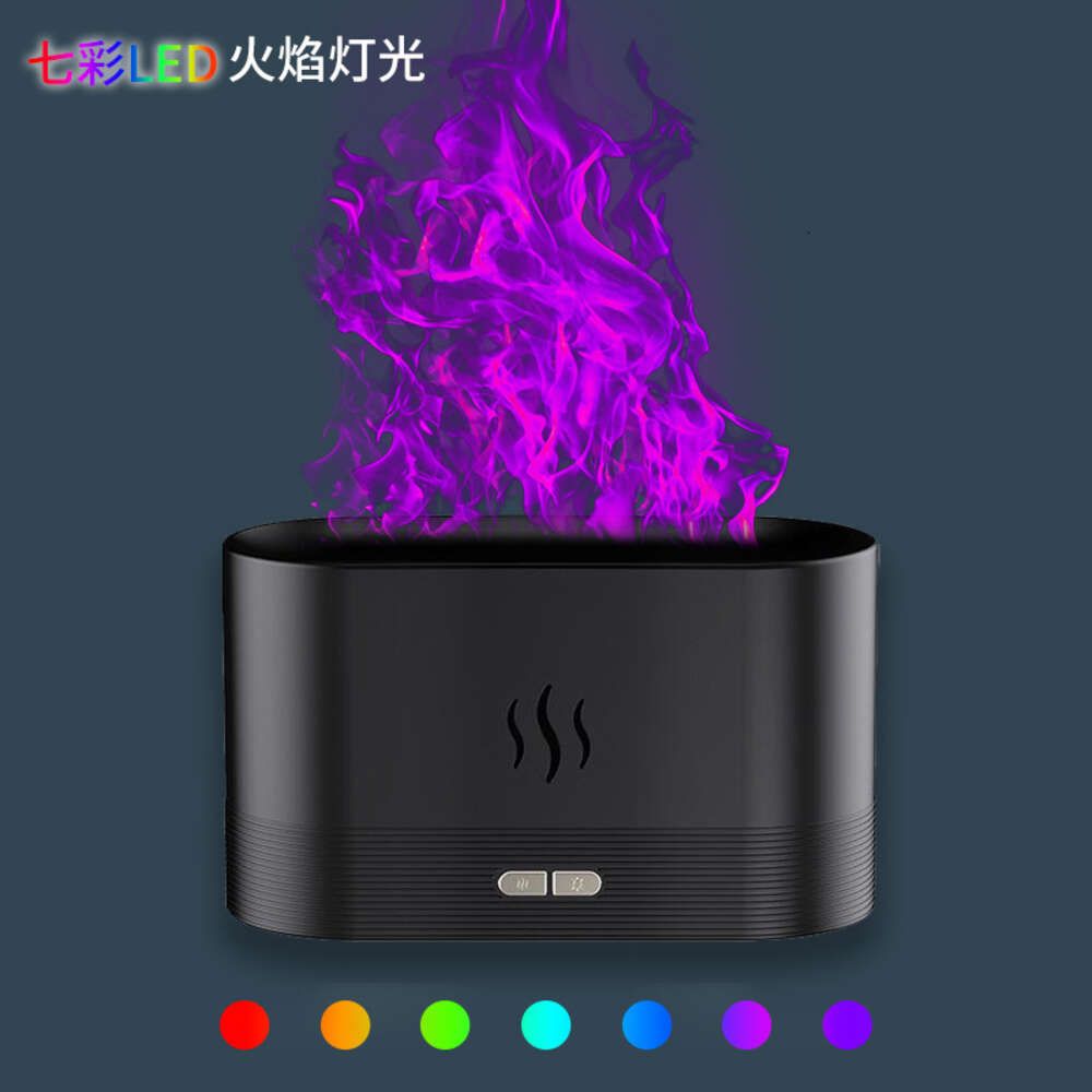 Dq701a flamme colorée noire) -flame