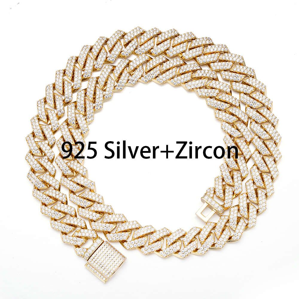 925 Silver with Zircon-16-inch