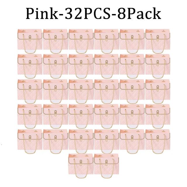 Pink-32PCS-8Packs-15x10x10.5cm