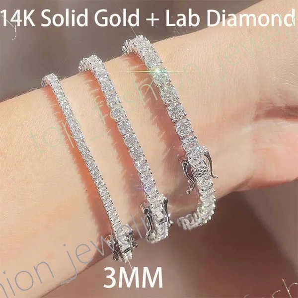 3mm 14k+lab Diamond-6 pollici