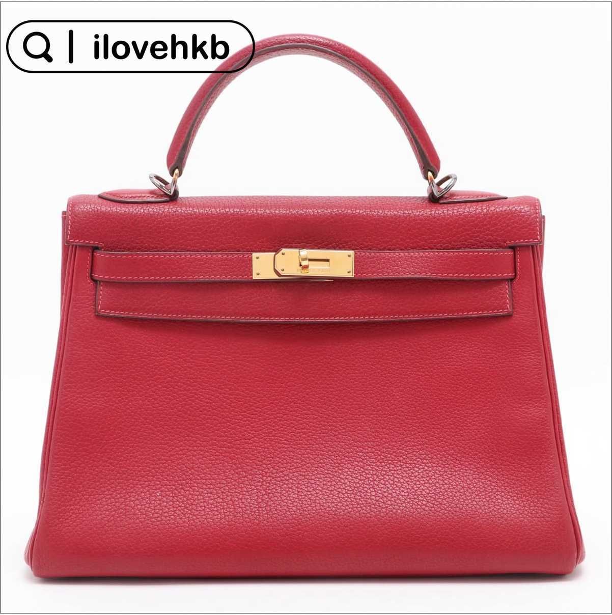 Red Togo Leather, Square G, 2003, Ab