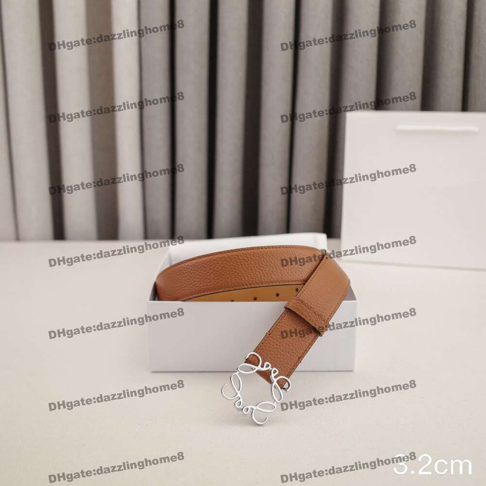 8 brown+silver buckle