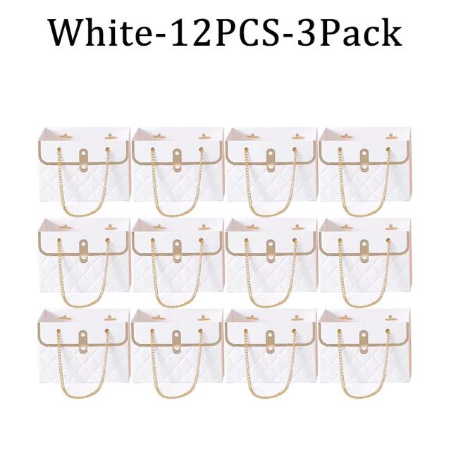 White-12pcs-3Packs-15x10x10.5cm