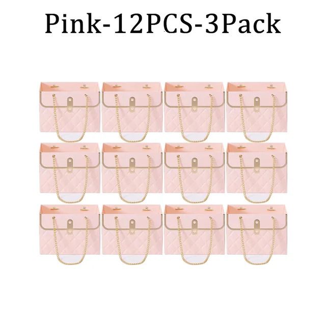 Pink-12pcs-3Packs-15x10x10.5cm