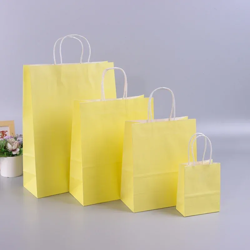 12x15x6cm-10pcs jaune clair