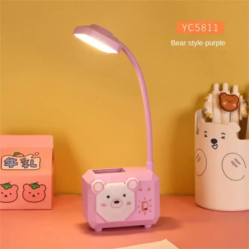 CHINE Lampe de bureau violette