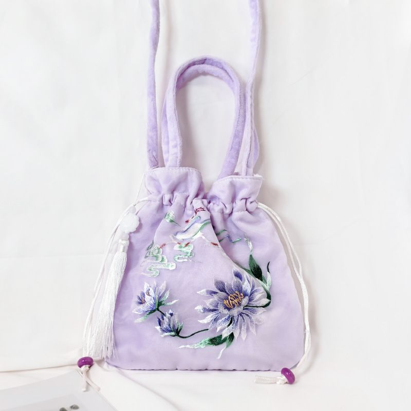 Плюшевая округленная угловая сумка + SU Embroidere