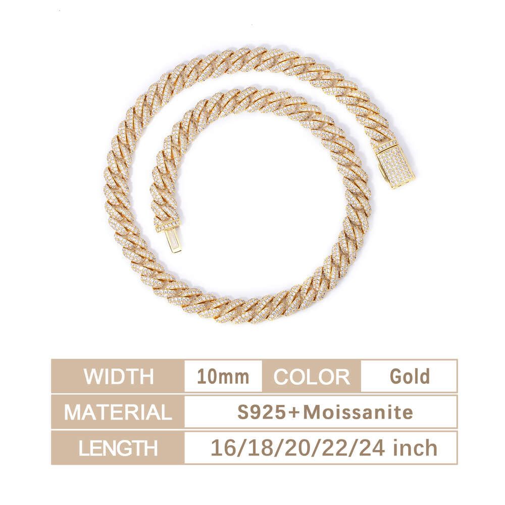 10mm guld-20-tums halsband