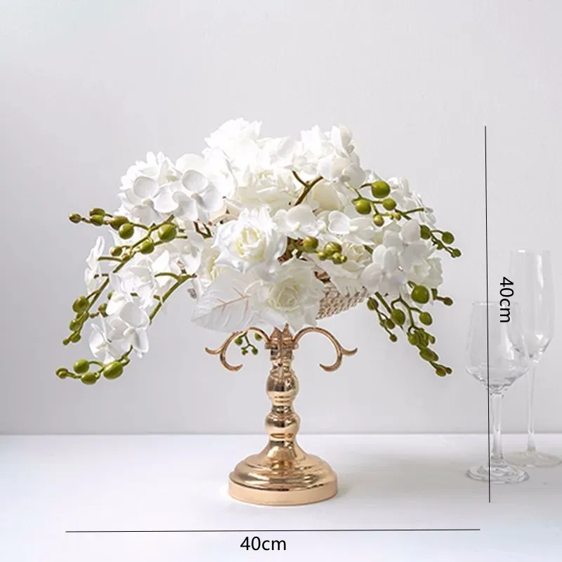 A white (with vase)
