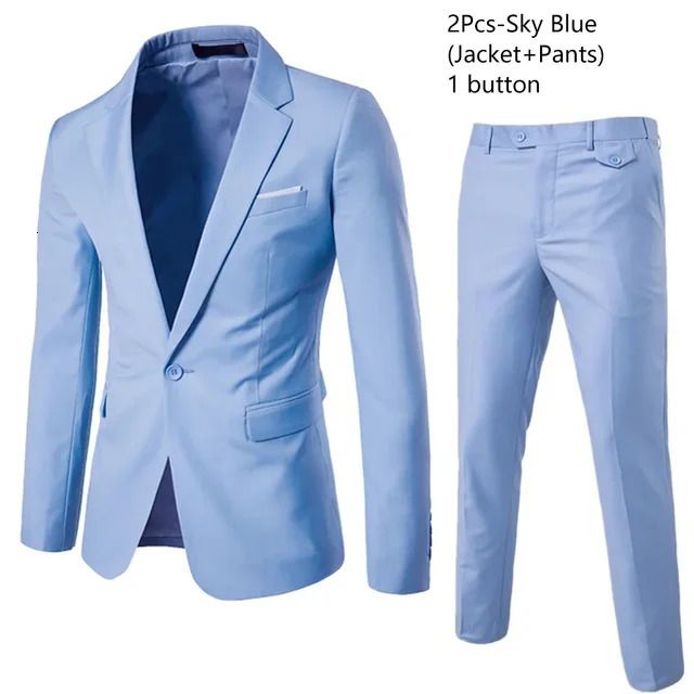 Sky Blue2piece Suit