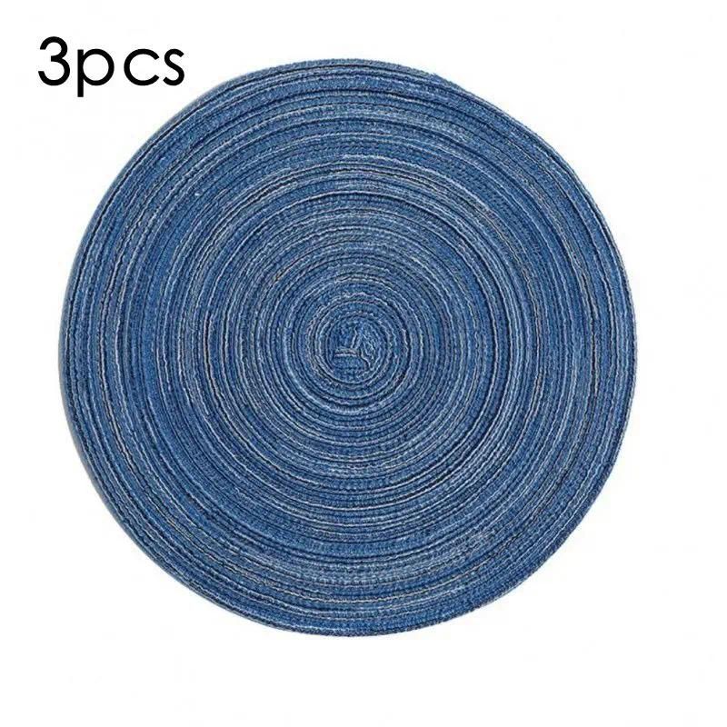 11x11 cm round 3pcs blu