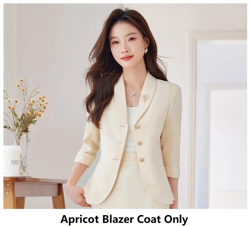Apricot Blazer Coat