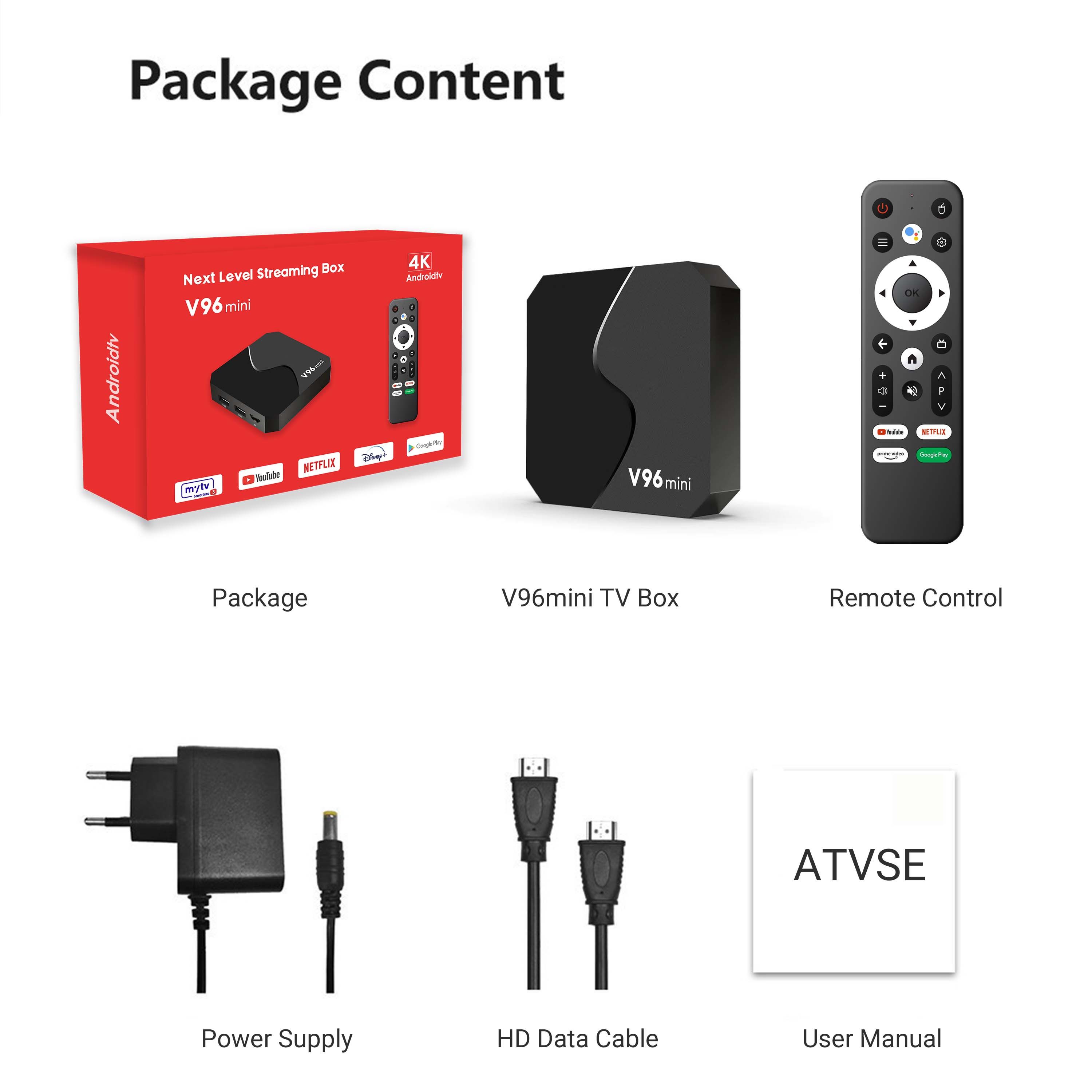 V96 Mini TV Box uniquement