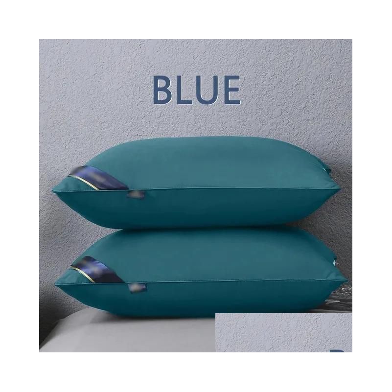 Blauw-één kussen (9-11 cm)