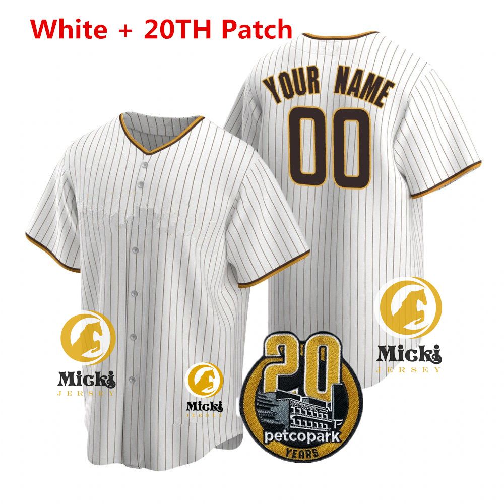 White + 20TH Patch