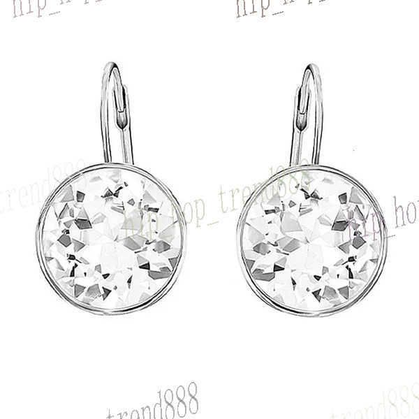 Boucles d'oreilles diamant blanc platine