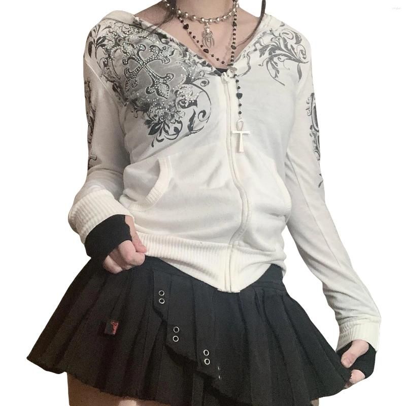 White Goth Print