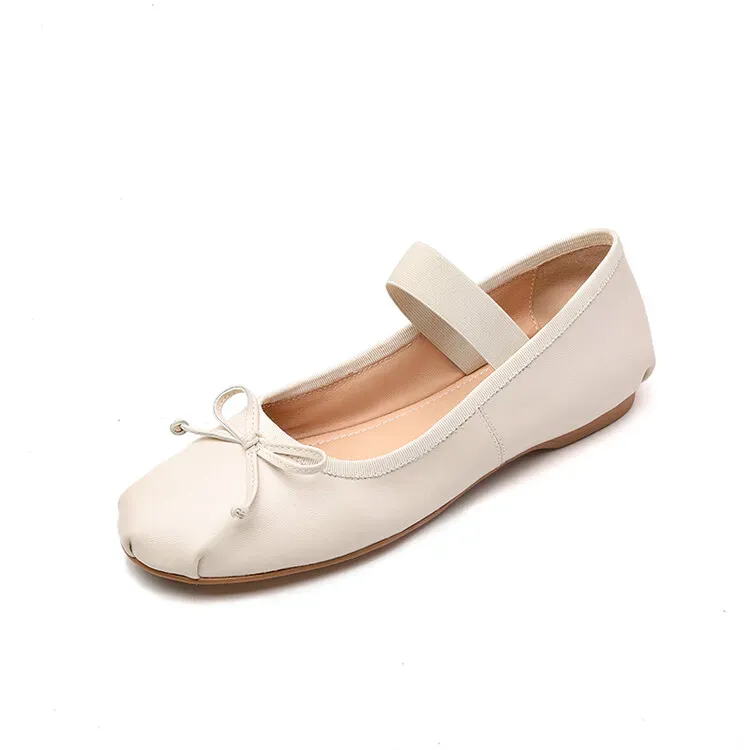 Beige Ballet Flats