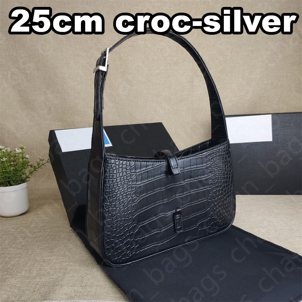 Croc Black_silver