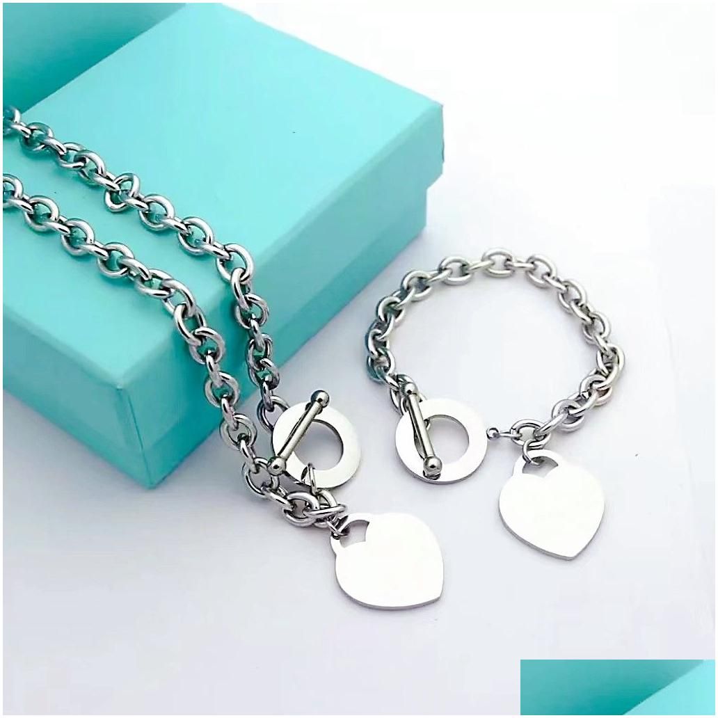 Silver Bracelet Necklace Set