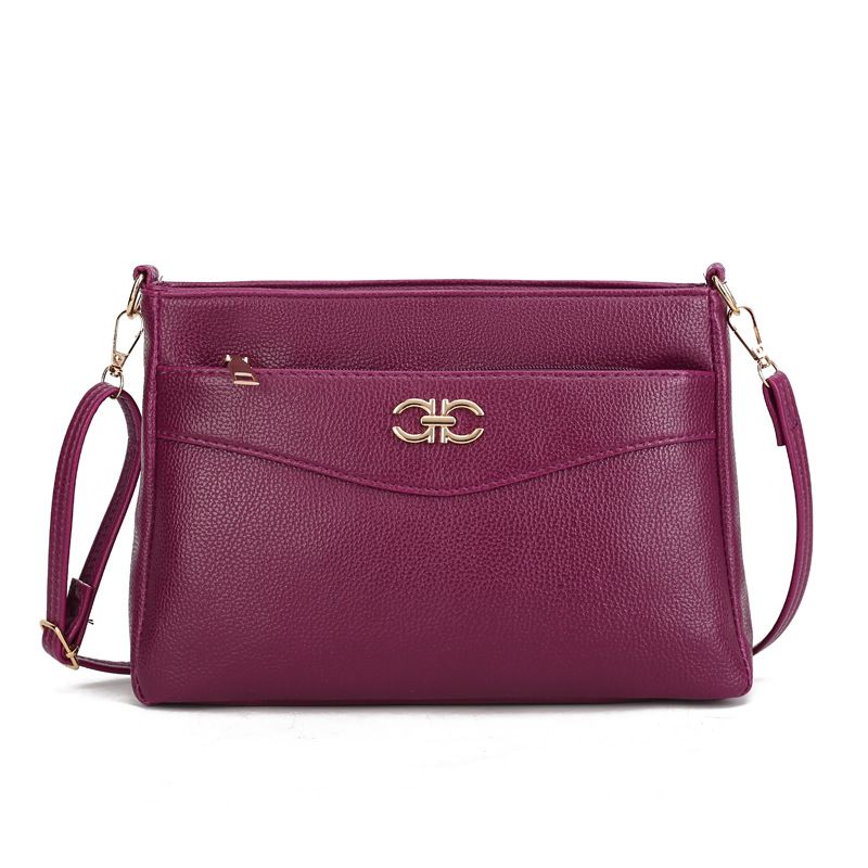 Solid color soft leather-Purple