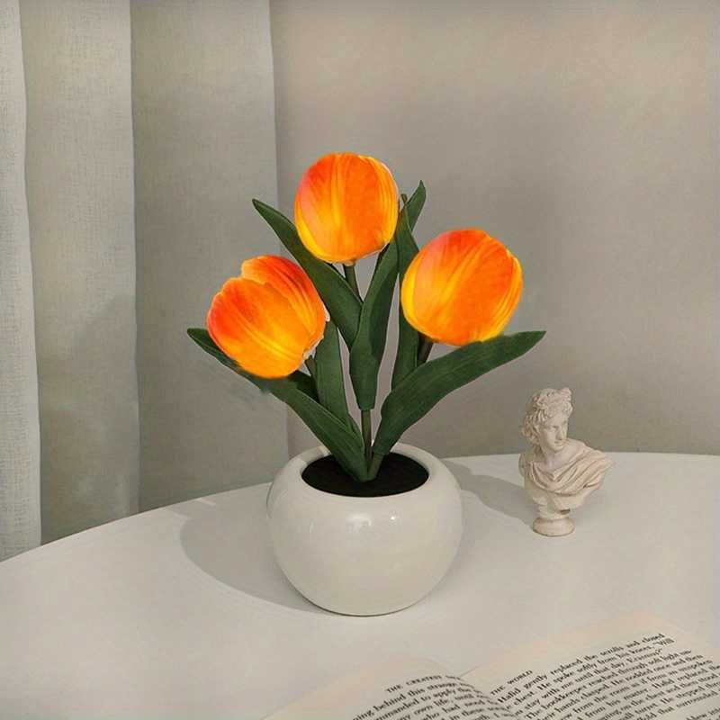 3 Head Orange Tulip-Usa