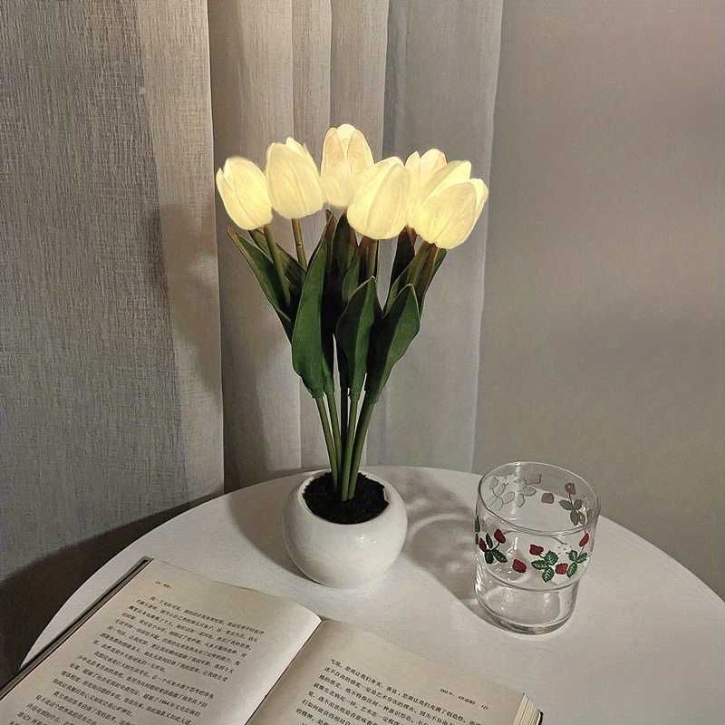 6 Hoofd Witte tulpen-usa