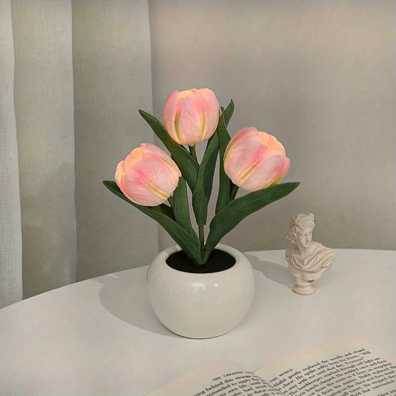 3 Head Pink Tulip-Usa