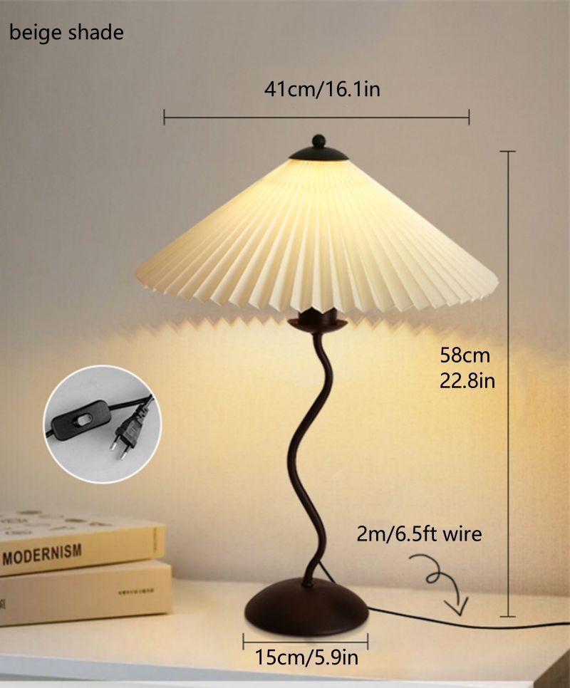 table lamp beige shade