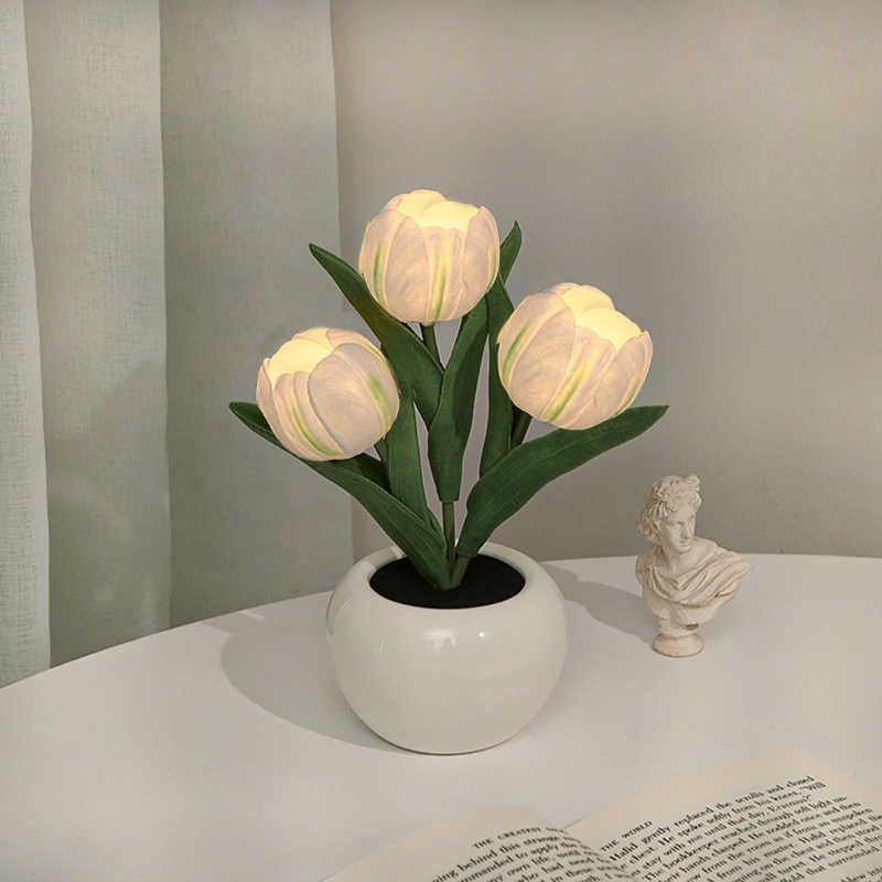 3 Head White Tulip-Usa