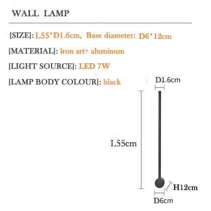 1 wall lampe 7wgolden lampe corporel blanc