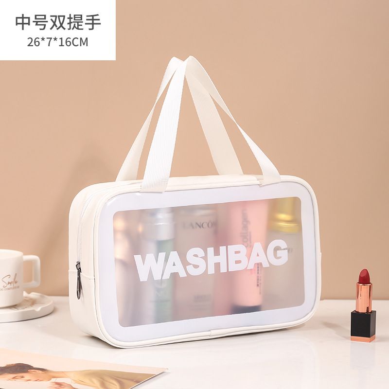 White medium size (double handheld)