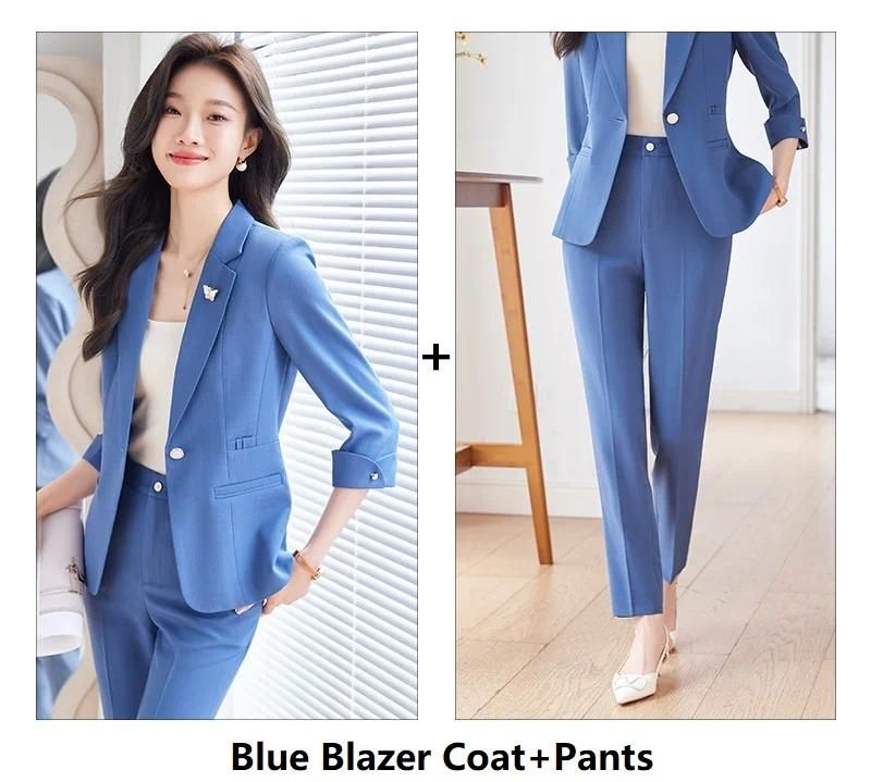 Blue Pantsuits