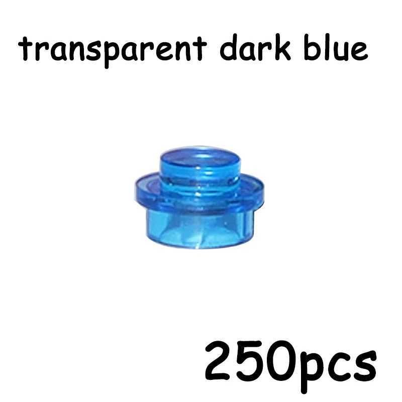 Transparant diepblauw