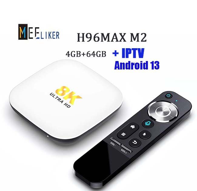 H96 Max M2 4G+64G TV -låda Lägg till 1 år