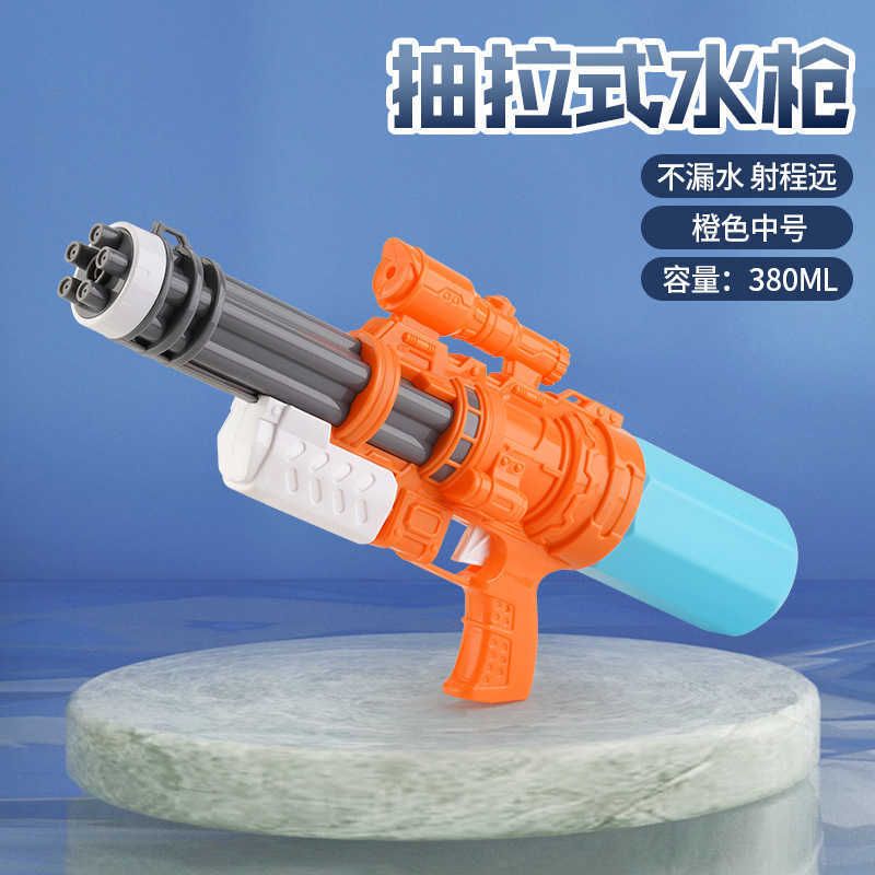 Pistolet à eau à gatling moyen de 40 cm orange 3