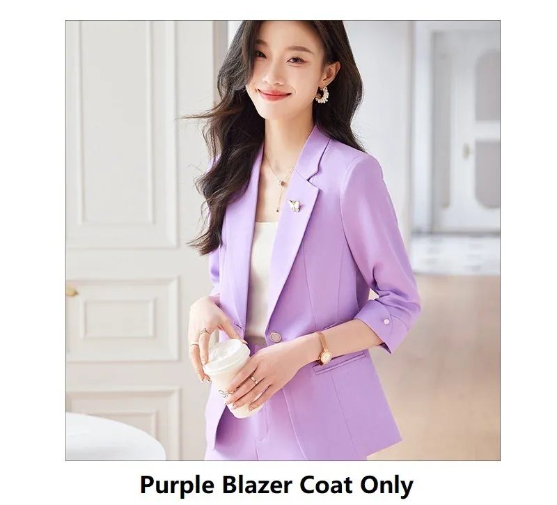 Purple Blazer Coat