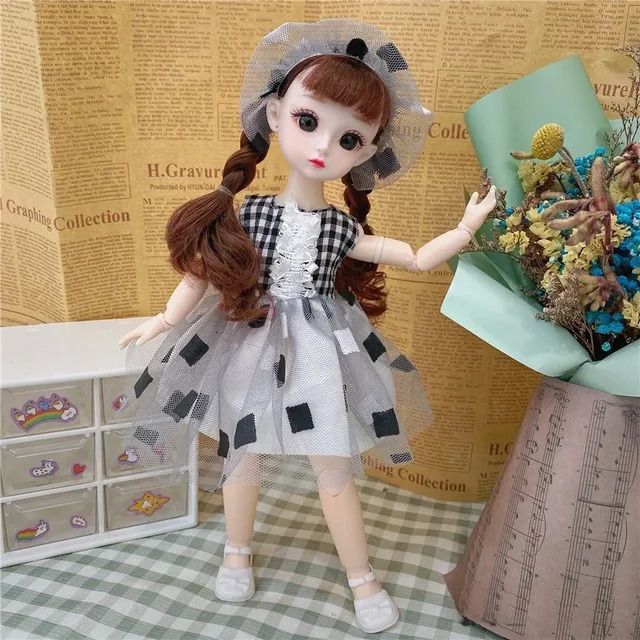 Brown Hair B2-Doll And Clothes