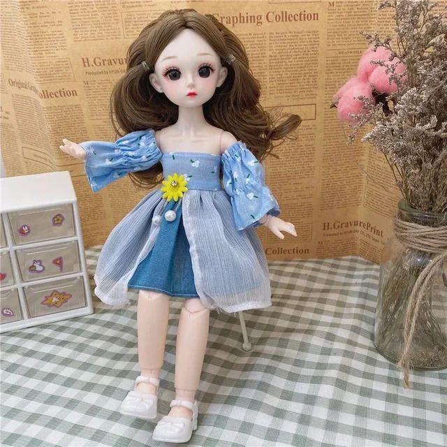 Cyan Hair A1-Doll And Clothes