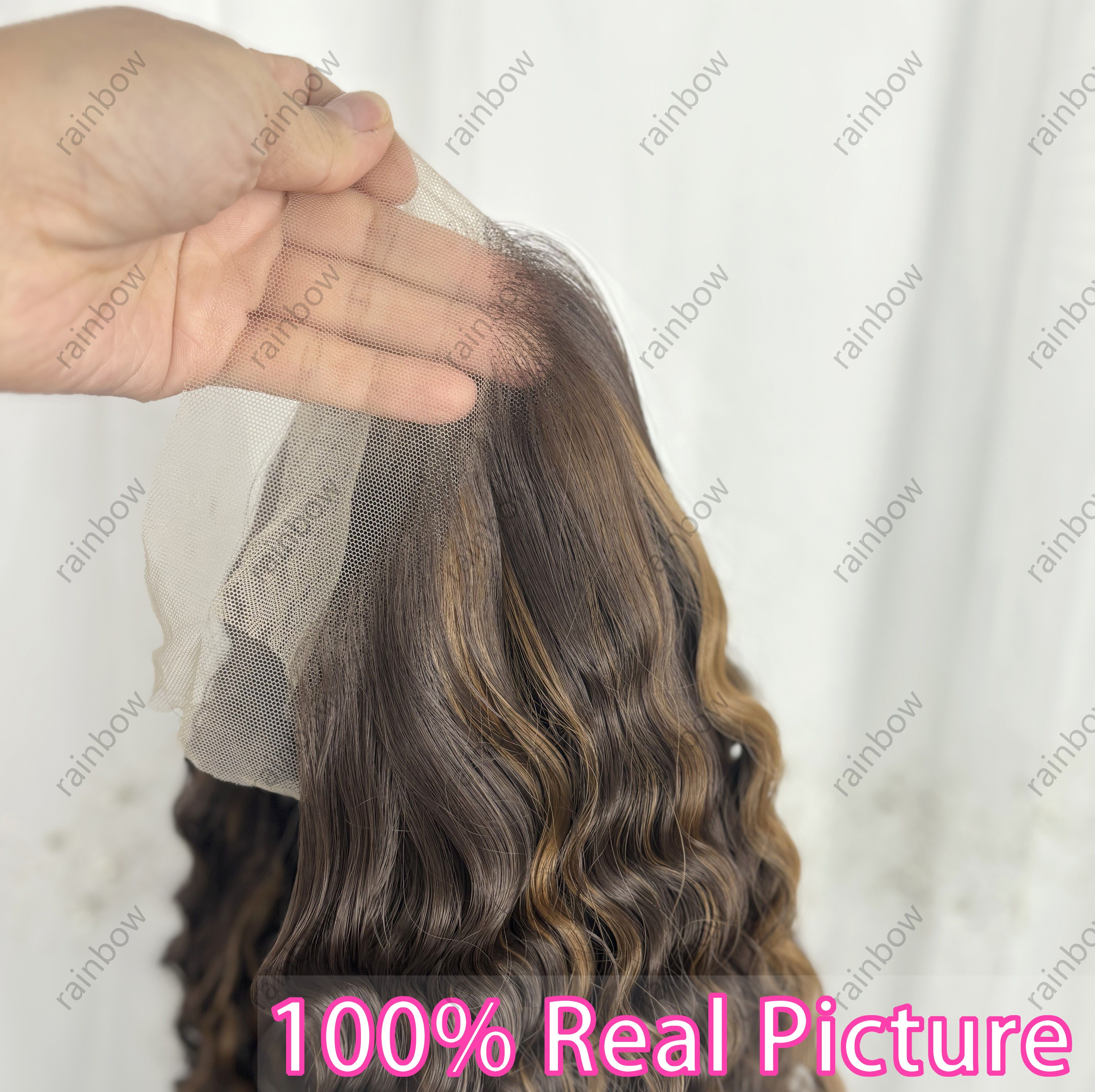 36 Inch Ombre Blonde Straight Hair Look Like Human Hair view 3