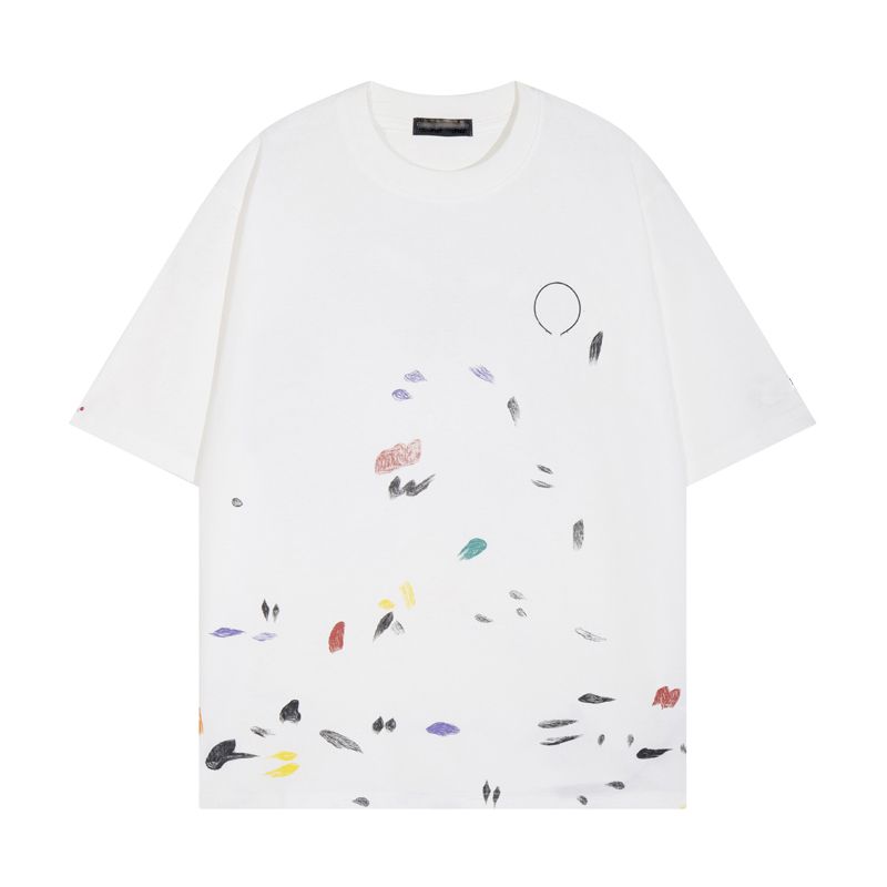 Fashion Men's Women's T shirts Couple's Print Round Neck Short Sleeve T-shirt Fashion T shirts 6053 6108