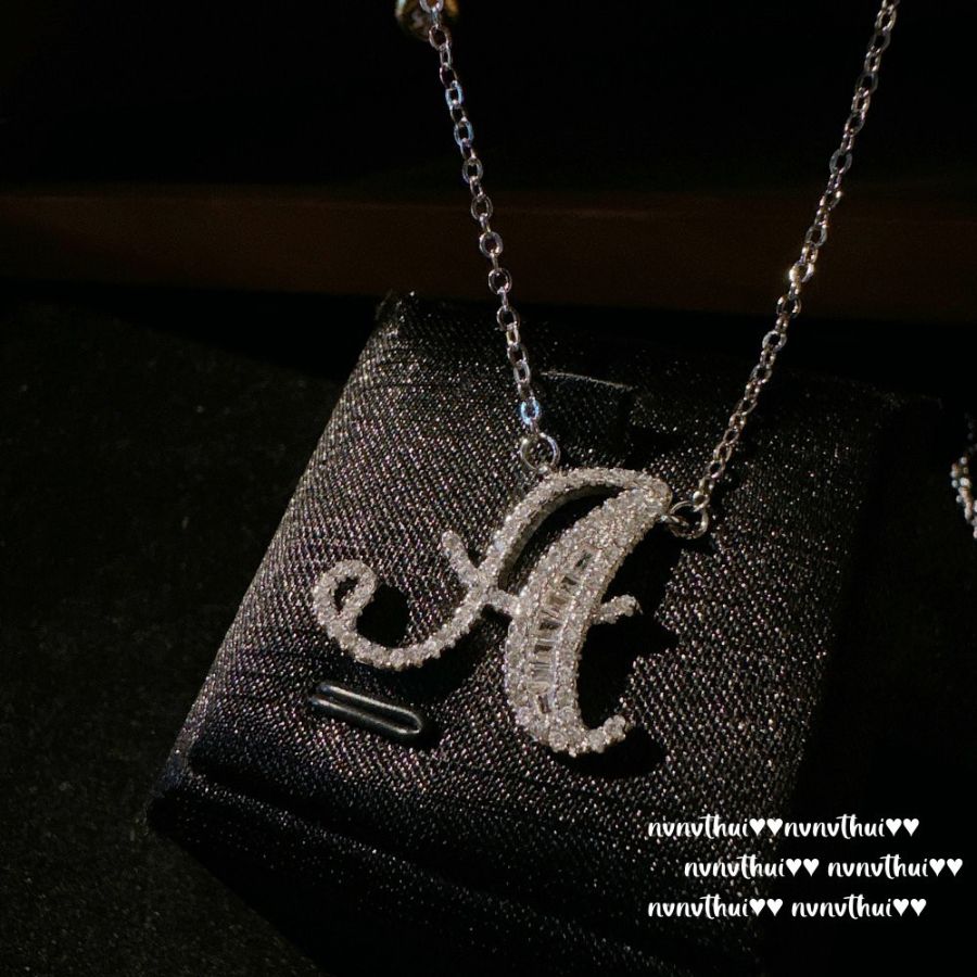 Halsketten Designer Edelstahl 26 Englisch Buchstaben Anhänger Mann Sier Halskette Schmuck für Frauen Geschenk_voghion.com