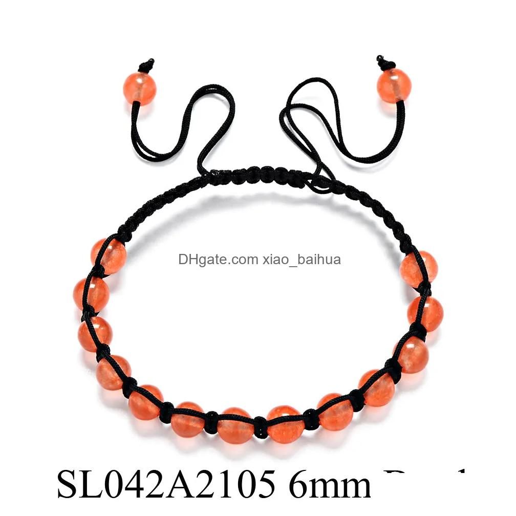 Sl042A2105 6Mm Orange Stone Monochrome 1