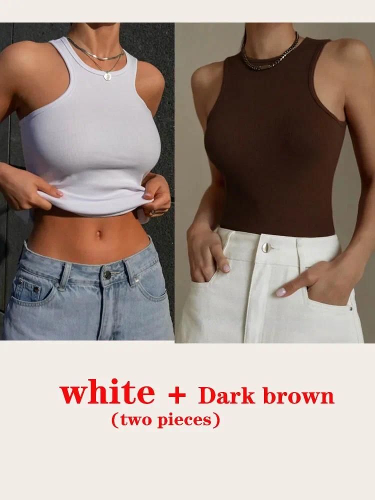 White and dark brown