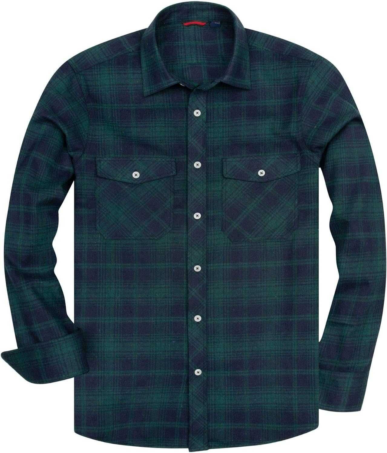 Groene marineblauwe plaid