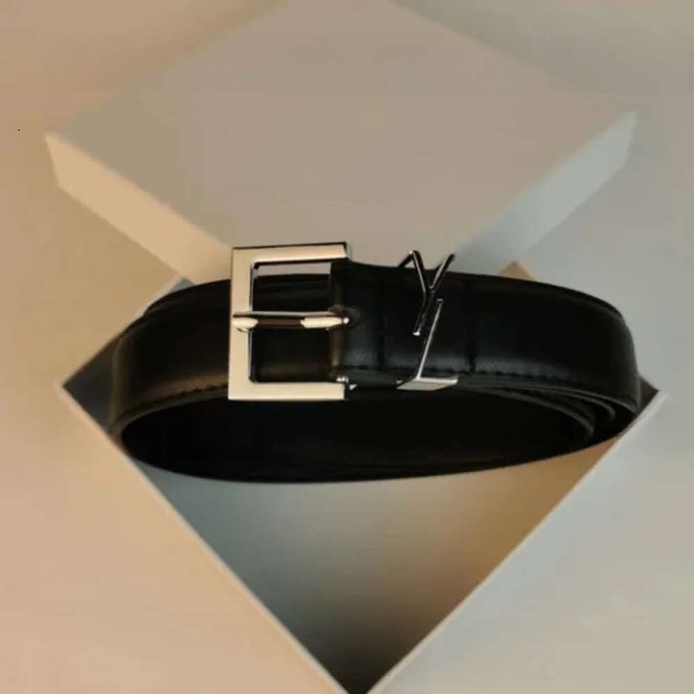 4# Silvery Buckle+Black Leather