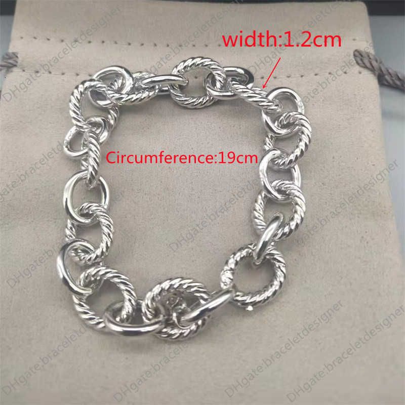 Bracciale in argento 19 cm--con logo