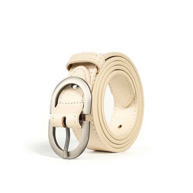 Beige Silver Buckle