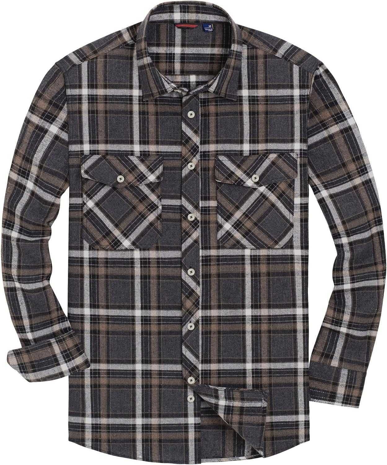 Grey Navy Plaid