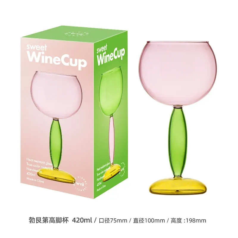 Tazza in vetro colorato Colore A 420ML